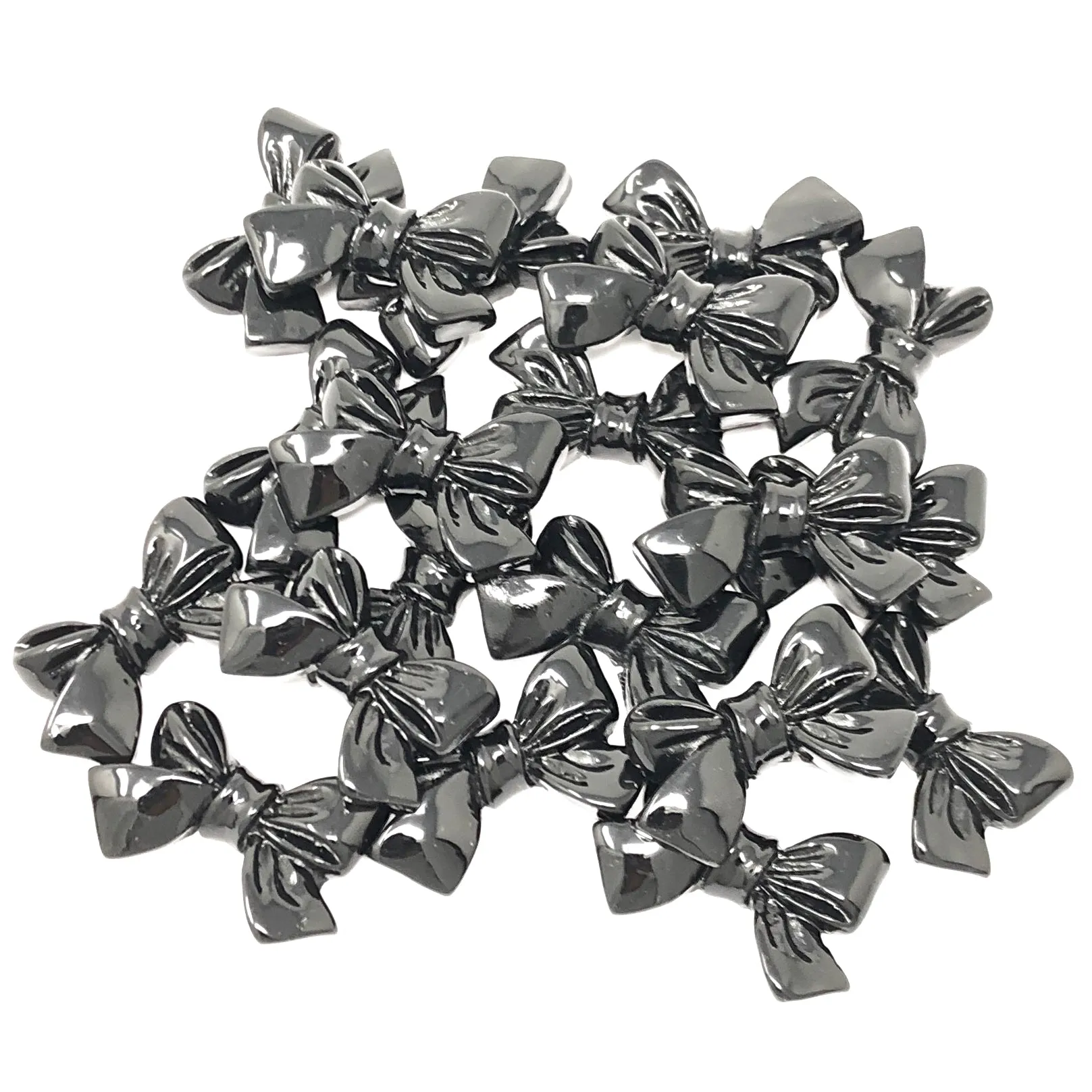 25mm Resin Bow Flatbacks - Pack of 20