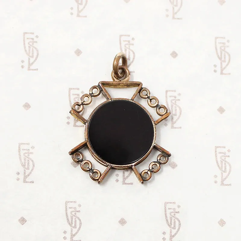 Agate Intaglio Gold Filled Fob
