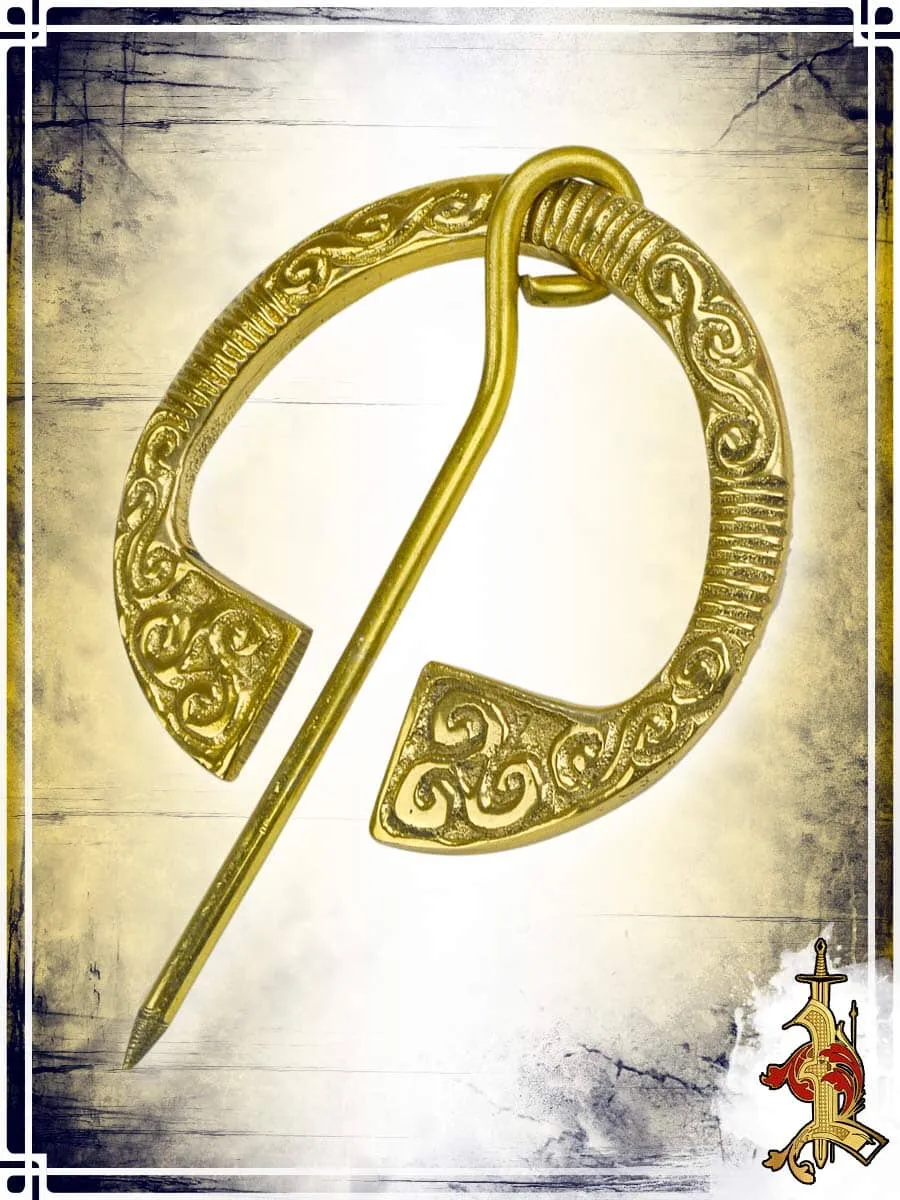 Brass Triskele Fibula
