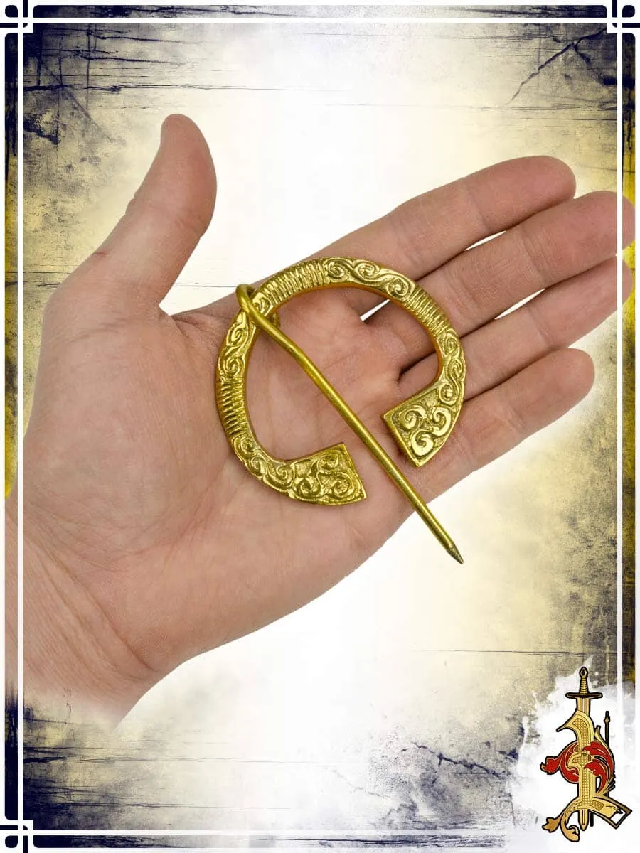 Brass Triskele Fibula