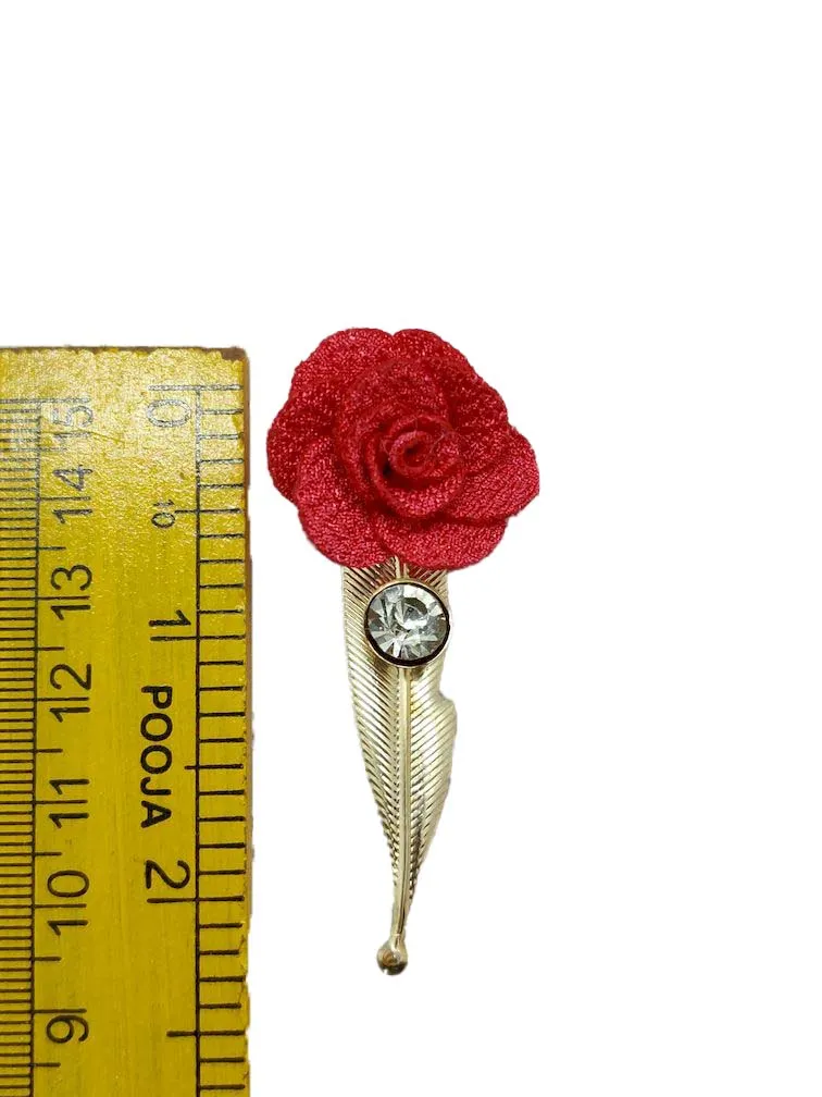 Bright Pink Open Flower Brooch