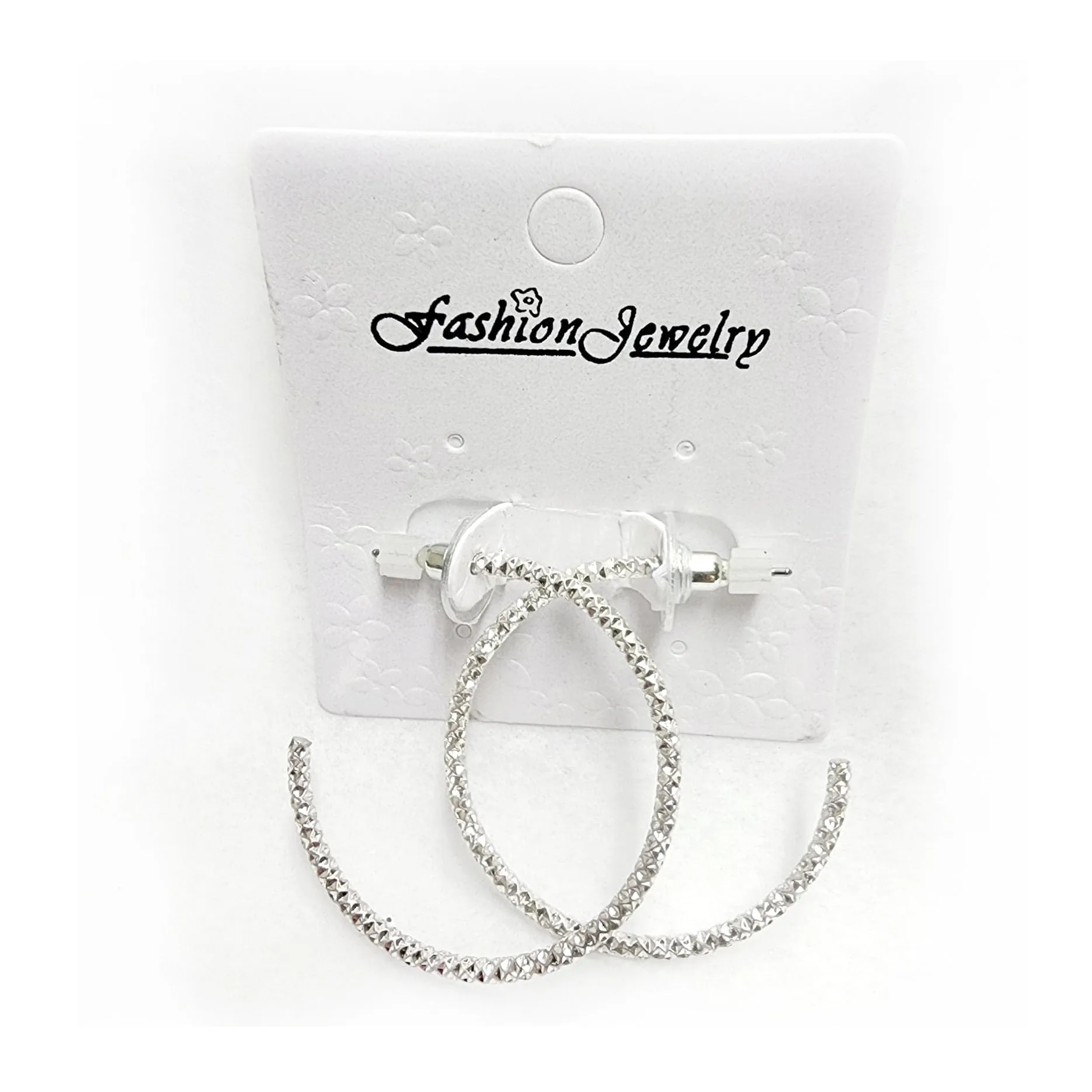 Diamond Cut Small Hoops - Post