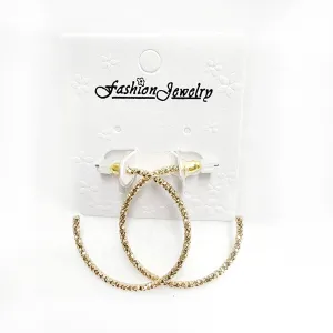 Diamond Cut Small Hoops - Post