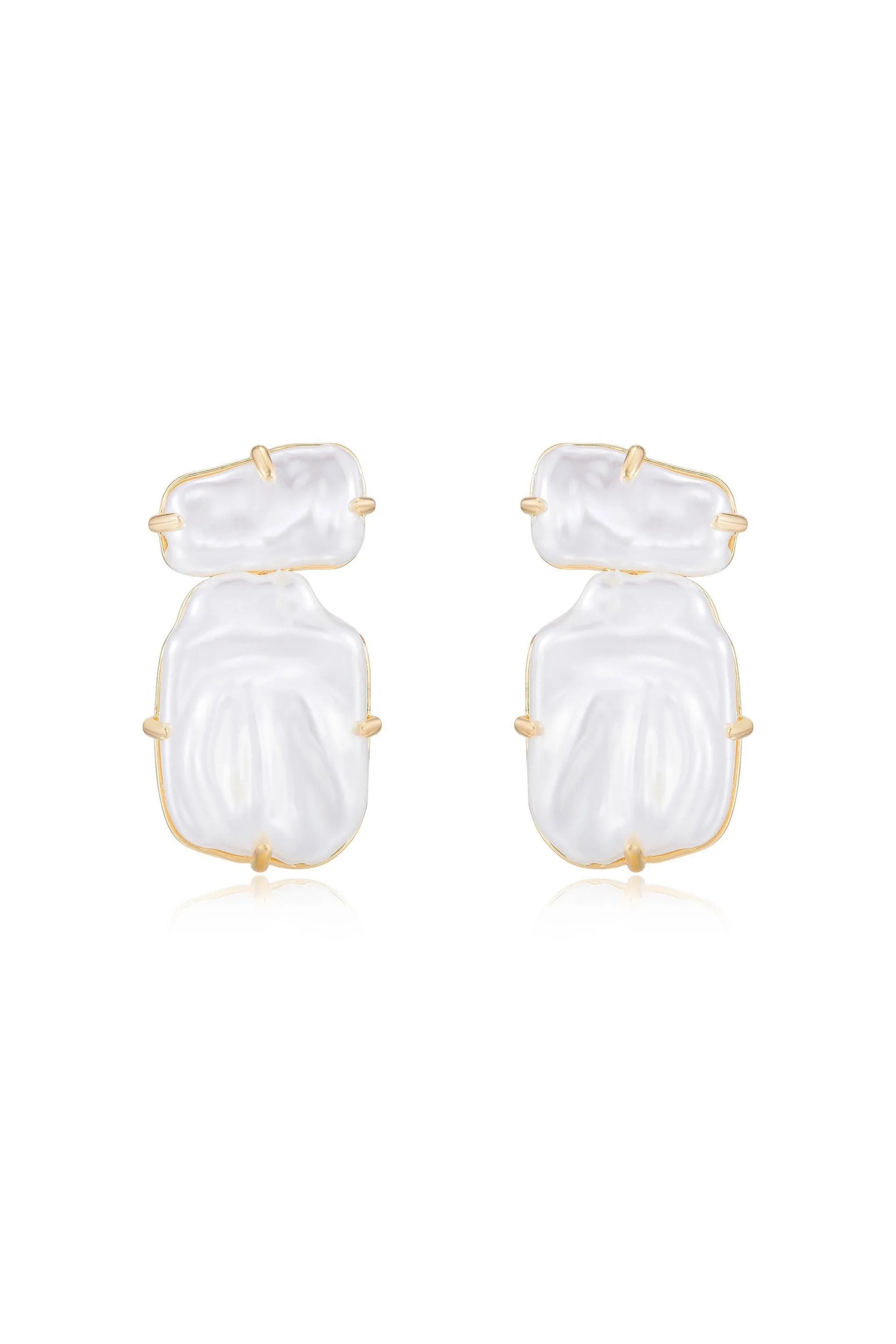 Double Pearl Earrings
