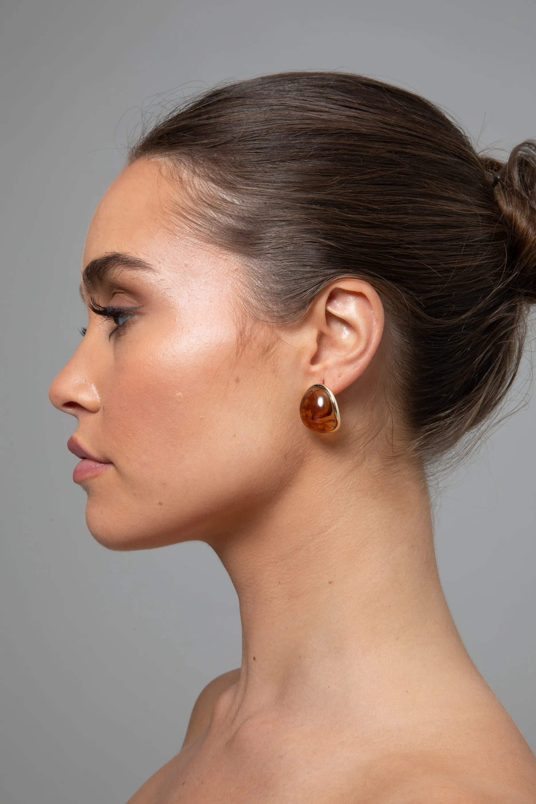 Eloise Earrings - Brown
