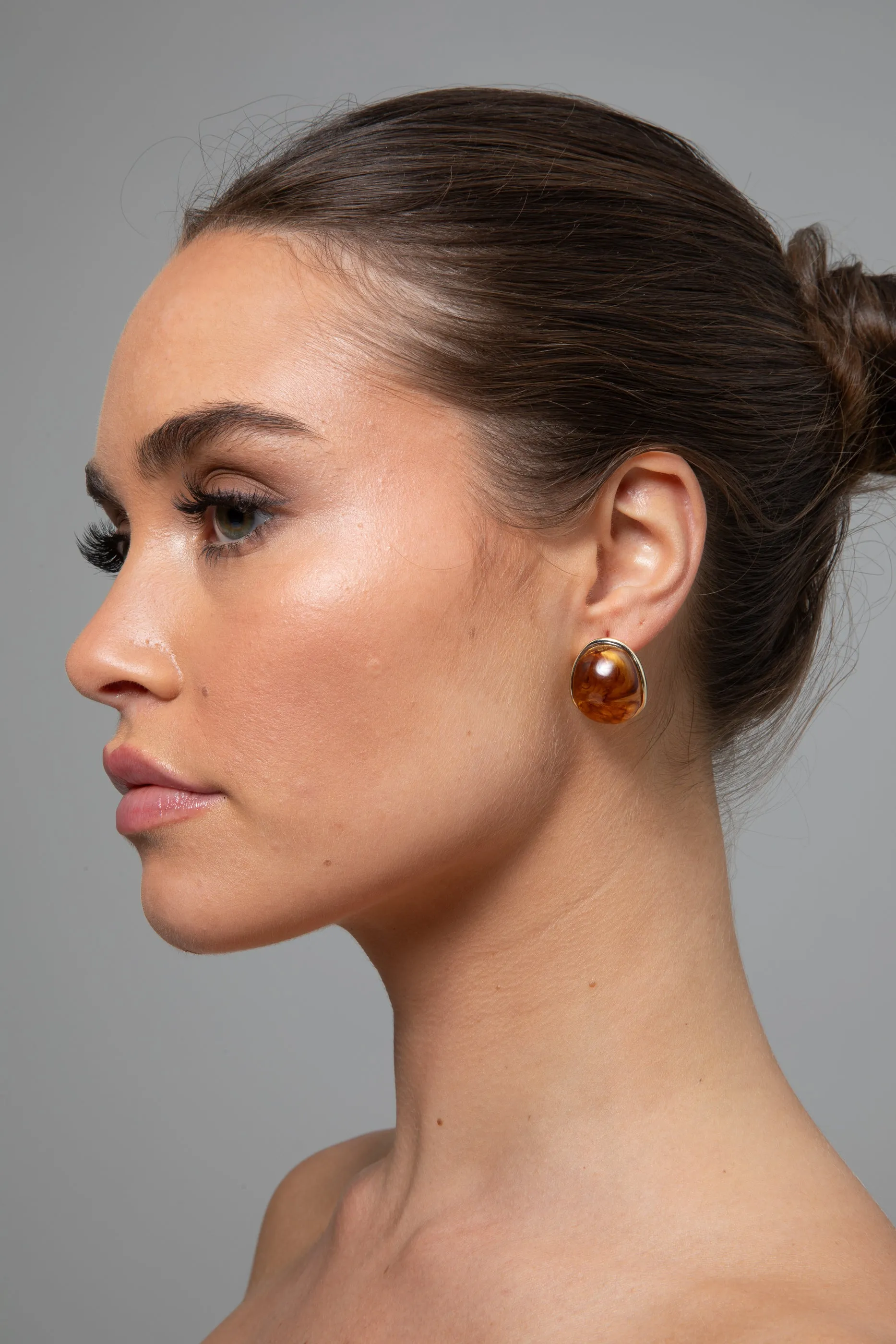 Eloise Earrings - Brown