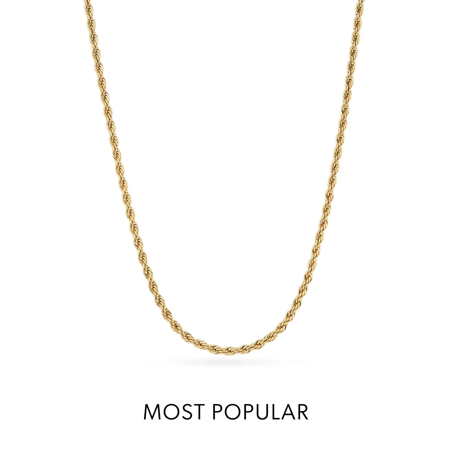 Entwine Initial Necklace (Gold)