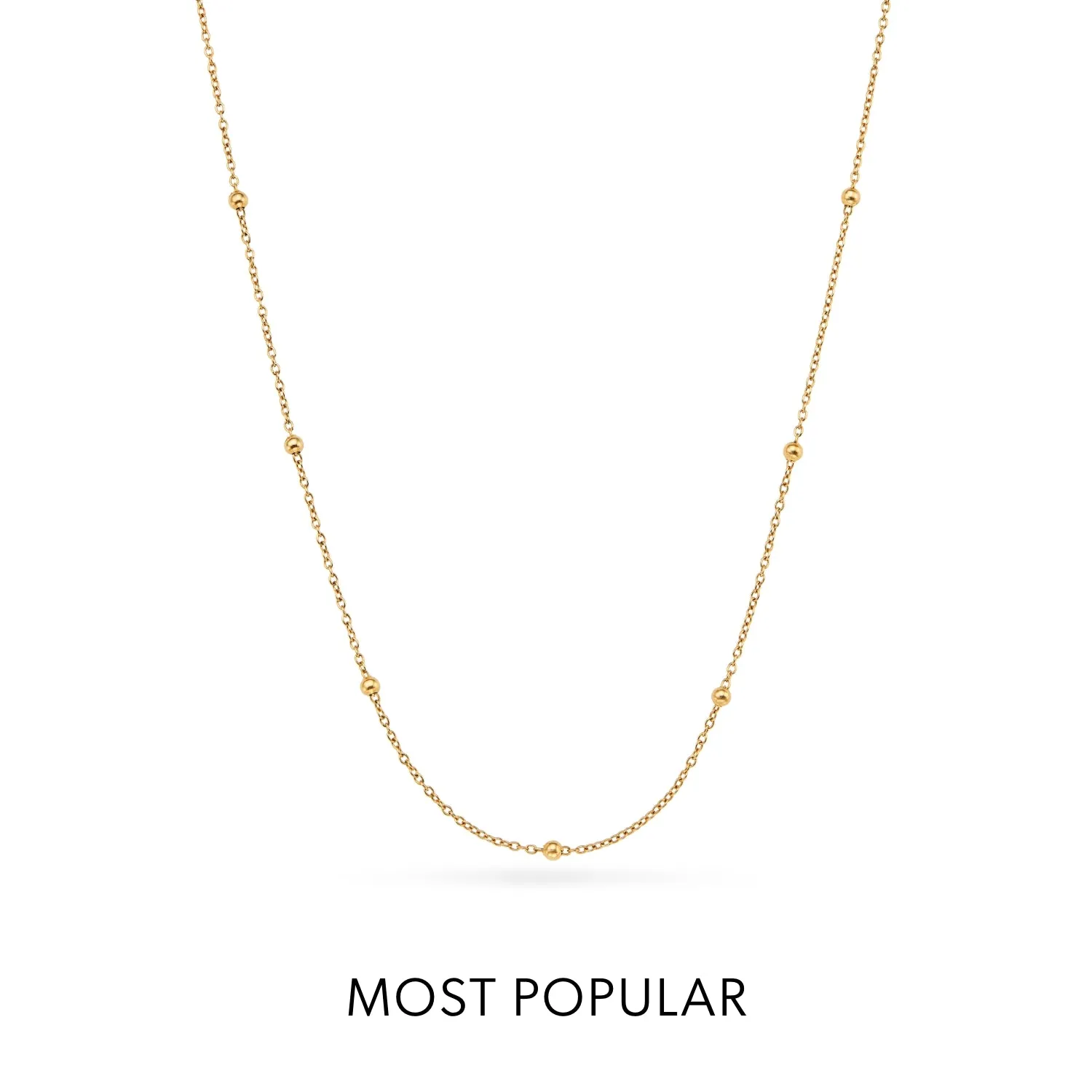 Entwine Initial Necklace (Gold)