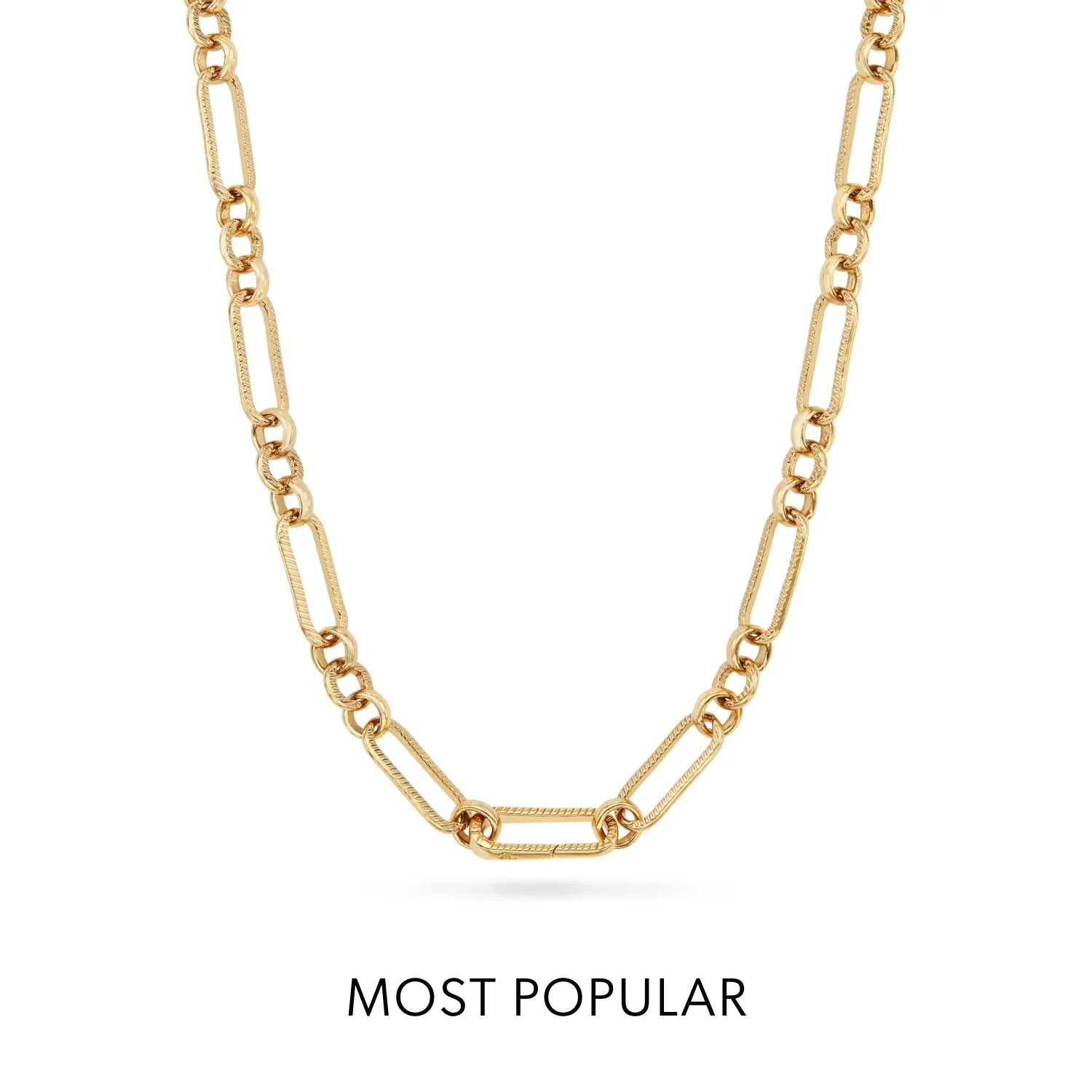 Entwine Initial Necklace (Gold)