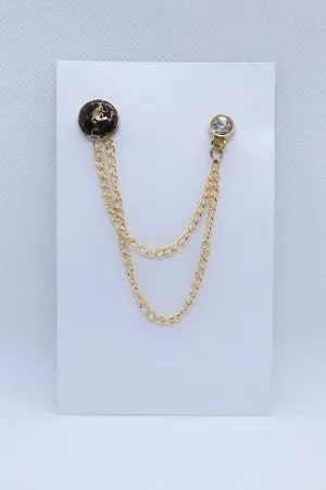 Golden Globe Designer Metallic Brooch