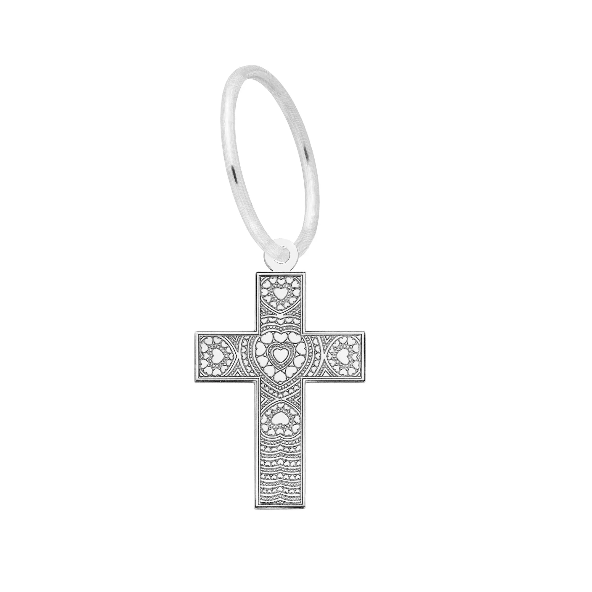 Heart Cross Single Earring