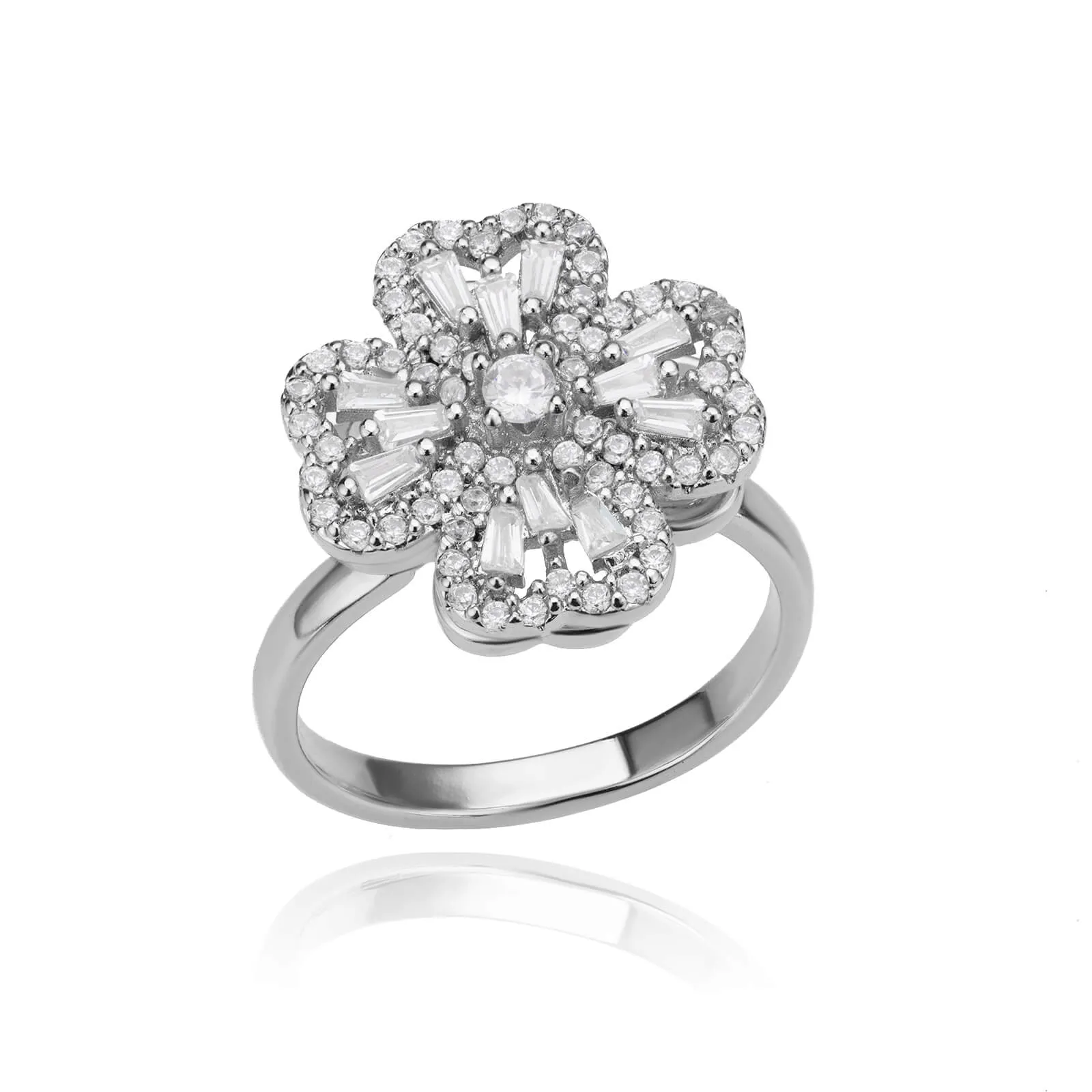 Heart Four Leaf Clover Rings for Women Adjustable Lucky Stainless Steel Ring 2023 Trend Wedding Luxury Jewelry anillos mujer