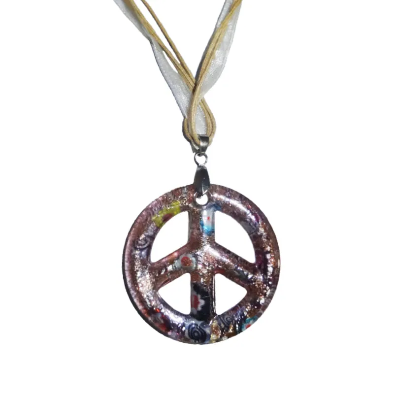 Ribbon Glass Pendant Chokers