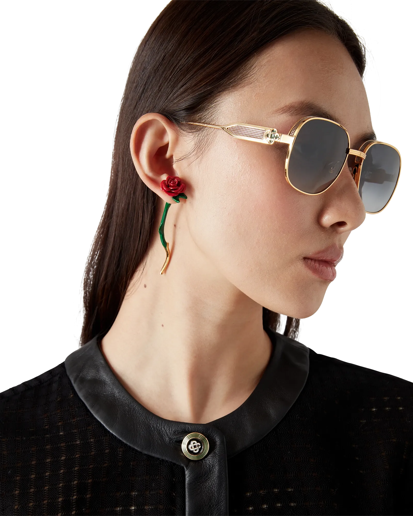 Rose Drop Earrings
