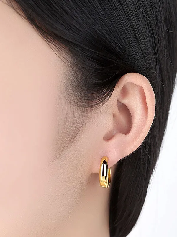 Shining Round Earrings