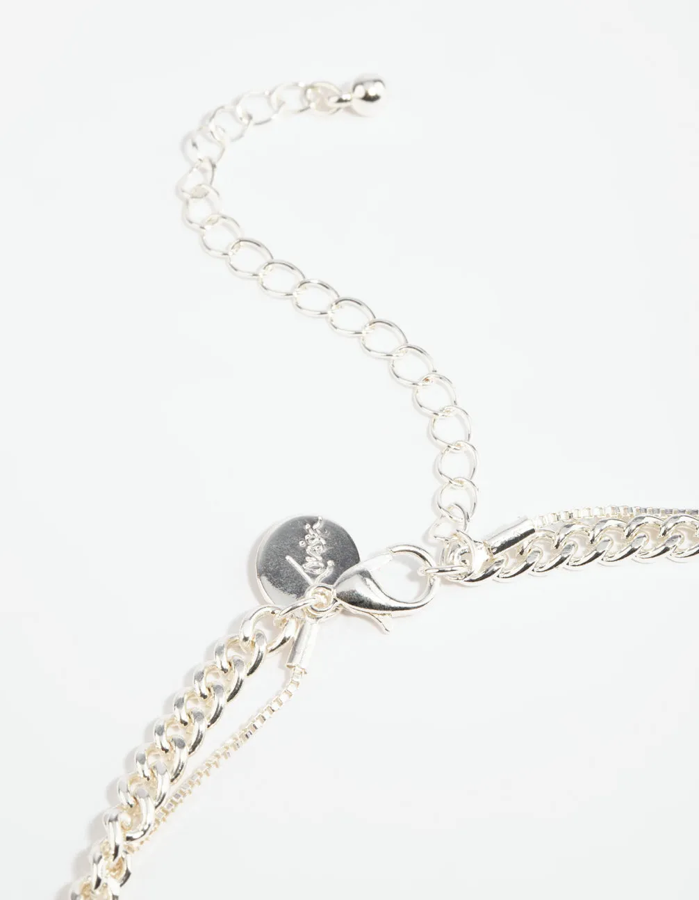 Silver Toggle Layered Necklace
