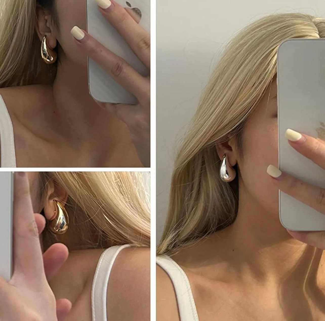 Tear drop earrings